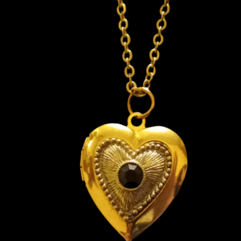 Gold Ruby Locket